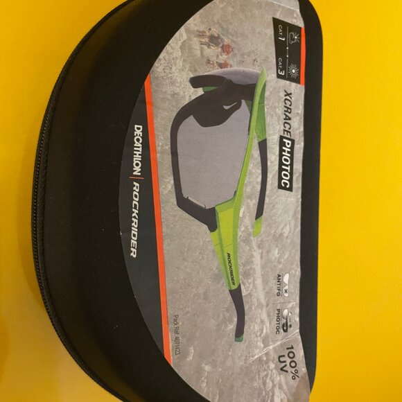 Decathlon Rockrider X‑Race Cat. 3 Cycling Sunglasses with Hard Case – Lightly Us - Picture 5 of 5